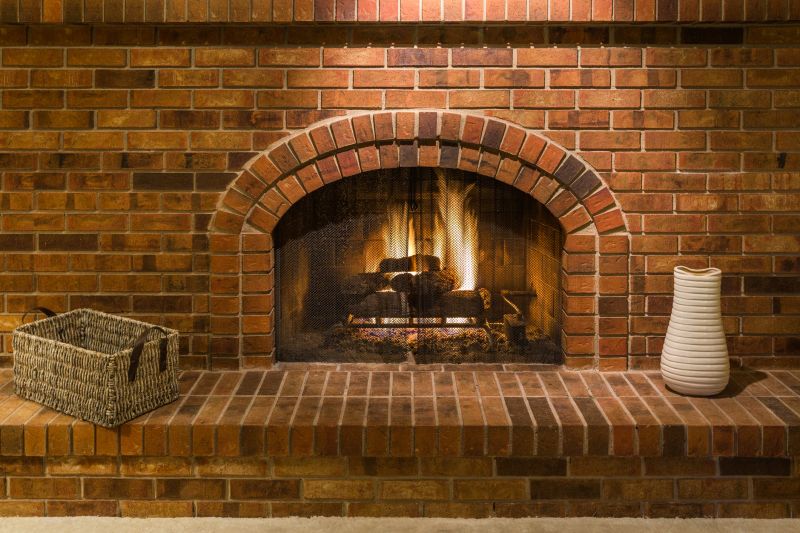Completed Brick Fireplace